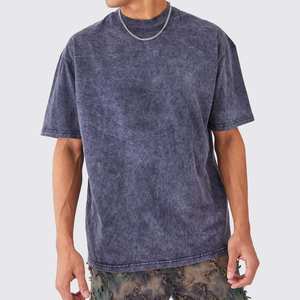 Camisetas de Algodón Peinado Grueso al por Mayor, Camisetas de Talla Grande para Hombre, Camisetas Lisas para Hombre - Product Image 2