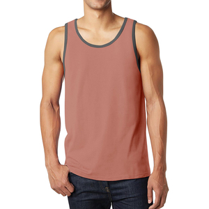 Camiseta sin Mangas Popular, Estilo Musculoso, Sensación de Algodón y Poliéster, Camiseta Deportiva Lisa para Sublimación, Camisetas de Verano Coloridas para Hombre, OEM - Product Image 4