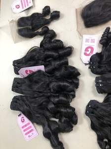 Extensiones de cabello humano Premium de alta calidad sin procesar con cutícula virgen alineada tejido rizado peruano Remy BigG Vietnam - Product Image 5