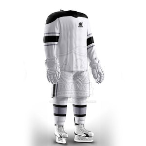 Tenue d'équipe de hockey sur glace, uniforme de haute qualité, respirant, couleur personnalisée, 100% polyester, en vente en ligne - Product Image 2