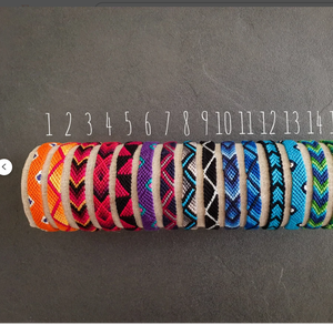 Pulsera de la amistad hecha a mano, pulsera de la Amistad tejida, pulsera de algodón * PERSONALIZABLE * - Product Image 1
