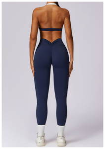 Ensemble de yoga d'entraînement pour femmes Matériau solide durable avec motif à carreaux Gym Fitness Sportswear pour l'entraînement et les vêtements de sport - Product Image 6