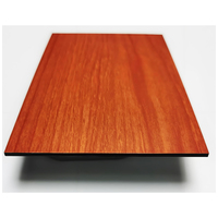 4mm 3mm PVDF PE Aluminium Métal Façade Murale Panneau de Bois Doré Extérieur Revêtement Composite ACP ACM Décoration Murale Classique Extérieur