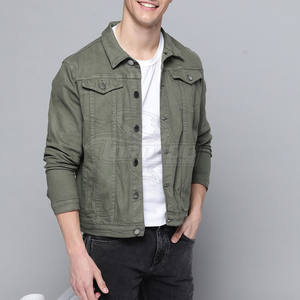 Fabrication d'usine nouveauté printemps lettre support à manches longues hommes jean veste logo personnalisé impression séchage rapide respirant - Product Image 3