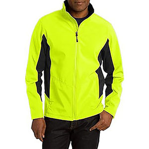 Logo personnalisé hommes toile veste de sport décontractée respirant doux confort coupe-vent fermeture éclair complète automne veste de sport pour hommes - Product Image 4