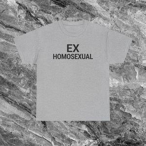 Camiseta Ex Homosexual de manga corta con cuello redondo, unisex, para adultos, regalo promocional - Product Image 1