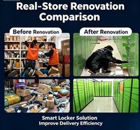 Casier à colis intelligent durable de haute qualité, accès 24h/24 et 7j/7, armoire de livraison électronique pour appartements et communautés