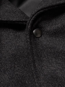 Chaqueta Varsity Sherpa con Bordado Letterman, Cierre de Botones, Bolsillos, Ropa de Calle Cálida, Chaqueta Varsity Corta Personalizada para Hombre - Product Image 4