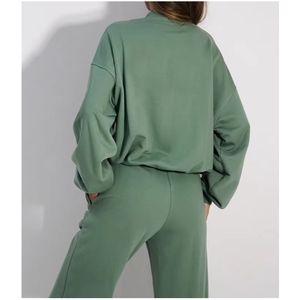 Survêtements en molleton de coton pour femmes Nouvelle arrivée Vêtements de sport de haute qualité Survêtements élégants pour femmes 2026 - Product Image 3