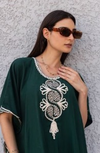 2026 Trending Silk <b>Kaftan</b> Designer Print Abaya Caftan Floral <b>Kaftan</b> Beach Gift Maxi Dress Handmade <b>Kaftan</b> for Women Beach Wear - Product Image 4