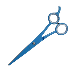 Ciseaux à cheveux bleus, rasoir droit de barbier professionnel, vente en gros, 6 pouces, acier inoxydable droit - Product Image 4