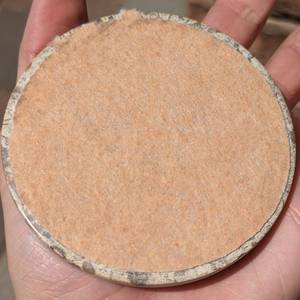 Ensemble de six sous-verres en marbre fossile artisanal, sous-verres en pierre naturelle pour la décoration de la maison et de la table - Product Image 5