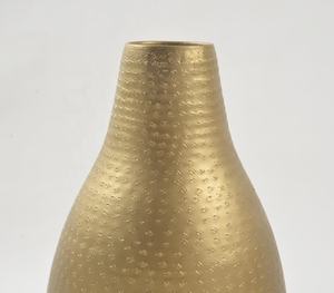 Botella texturizada de hierro con tonos dorados, florero grande al por mayor, venta directa de fábrica, bajo pedido mínimo - Product Image 2