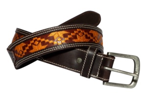 Western Vintage <b>Tooled</b> <b>Leather</b> Belt OEM Manufacture with High Quality from INDIA, Economic Factory Price Verified Supplier - Product Image 6