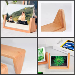 Base de cadre photo pour décoration de table - Bois clair - Couleurs assorties - Product Image 4