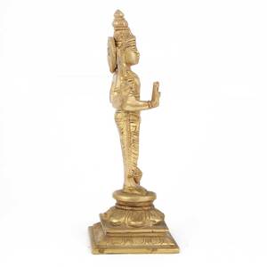Figura de bronce dorado hecha a mano para decoración del hogar, estatua hecha a mano de dios dorado, estatua de pie, artículos de regalo, altura: 22,86 CM, SBF-042 - Product Image 4