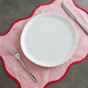 Napperons de table en gros 100% lin brodé avec bord festonné pour la maison, le restaurant et les mariages - Product Image 4