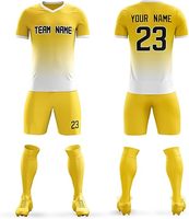 Sublimé Personnalisé Pas Cher Haute Qualité 100% Polyester Séchage Rapide Maillot De Football Uniforme Club De Football Ensemble Unisexe Football Personnalisé