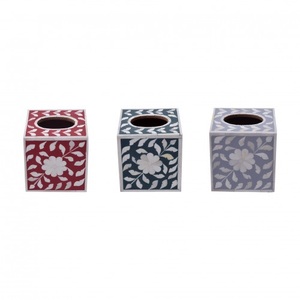 Design classique Meilleure qualité Boîte à mouchoirs en incrustation osseuse Look de designer Salle de bain Design élégant Au prix le plus bas - Product Image 2