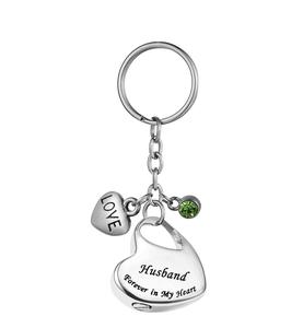 Husband Customized Metal <b>Family</b> in Heart Stainless Steel Memorial Keepsake Urn Keychain for Ashes Cremation <b>Jewelry</b> Custom Size - Product Image 4
