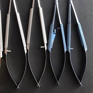 Lote de 8 porta agujas y tijeras Castroviejo instrumentos quirúrgicos de acero inoxidable de alta calidad - Product Image 4