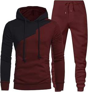 ชุดวอร์ม2ชิ้นแบบมีฮู้ดสำหรับฤดูหนาวชุดวิ่งระบายอากาศได้ดีมีขนาดพิเศษโลโก้ได้ตามต้องการ - Product Image 1