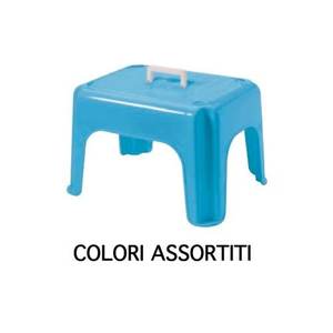 Tontarelli DUMBO <b>STOOL</b> Assorted Stackable <b>Bathroom</b> <b>Stool</b> Handle 39x24x30cm Bath & Toilet Supplies - Product Image 1