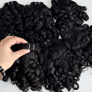 Extensiones de Cabello Humano Rizado y Voluminoso de Camboya, Cabello Virgen Natural con Cutícula Alineada para Compradores Mayoristas - Product Image 3