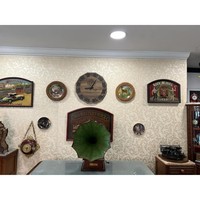 Gramófono de Madera y Metal de Alta Calidad con Diseño Retro Multifuncional, Ultra Raro, His Masters Voice, Completamente Original