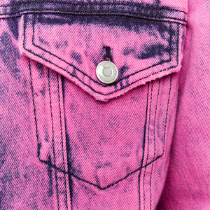 2023 nouveau Design vêtements personnalisés veste en jean pour femmes manteaux élégants Jean veste de course avec impression arrière veste coupe-vent - Product Image 6