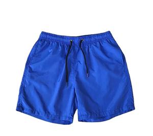 2025 été maillot de bain couleur unie hommes Shorts maillots de bain Shorts avec poches taille moyenne 100% coton respirant Sweat Shorts - Product Image 5