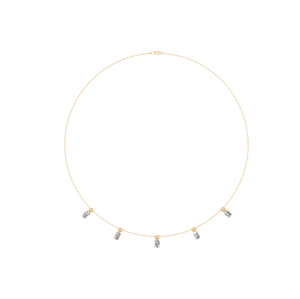 Collier à breloques à la mode certifié IGI en or massif 14K, taille ovale, diamant cultivé en laboratoire, bijoux fins pour femmes, usage quotidien OEM ODM - Product Image 5