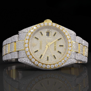 Hip Hop Mens Totalmente Iced Out Moissanite automático Reloj Personalizado de lujo de acero inoxidable Diamante Joyería Fábrica al por mayor - Product Image 3