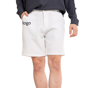 Short en maille pour hommes en lin en gros, conception ODM/OEM, imprimé-fabriqué au Vietnam - Product Image 4