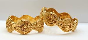 Wholesale 24K Gold Plated <b>Stainless</b> <b>Steel</b> Bracelets Stylish High Quality Fashion <b>Bangles</b> 24K Gold Plated Jewelry - Product Image 5