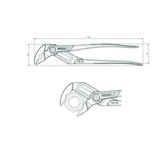 คีมปรับขนาดได้อเนกประสงค์ Gedore พร้อมฉนวนกันความร้อน - Product Image 5