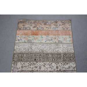 Vintage <b>Runner</b> <b>Rug</b> 2,7x14,7 ft (81x449 cm), Turkish Brown Moroccan <b>Rug</b> - Product Image 5