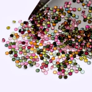 Tourmaline naturelle 4 mm, taille ronde brillante, pierres précieuses multicolores en vrac pour la fabrication de bijoux - Certifié par un tiers - Product Image 3