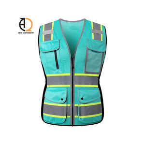 Chaleco de Seguridad de Alta Visibilidad para Hombre con Logotipo Personalizado, Todos los Colores, Multibolsillos, Reflectante, para Construcción - Product Image 5