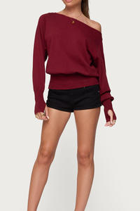 กางเกงขาสั้นลำลองเอวสูงสำหรับผู้หญิงกางเกงขาสั้นผ้าฝ้ายผสมโพลีเอสเตอร์เอวสูง - Product Image 6