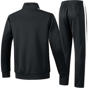 Conjunto Deportivo Informal de Dos Piezas para Hombre, Personalizado, con Capucha, de Poliéster/Algodón, Transpirable, con Cremallera Completa - Product Image 2