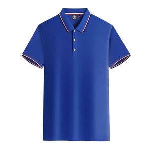 Nouveaux hommes à manches courtes été Slim Fit Logo personnalisé 100% coton 230gsm Polo uniforme Polo polos - Product Image 1