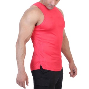 Solid Color OEM Customized Quick Dry Streetwear High Quality Sports Trendy Tank Top <b>Compression</b> Breathable Summer Fit Plain - Product Image 2