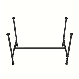 CBPP005 Pieds de table et de mobilier robustes de style industriel en tuyaux de fer filetés de 70x120x73cm pour canapés d'hôpitaux - Product Image 2