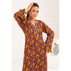 Conjunto de Traje de Dos Piezas para Mujer, Estampado, de Viscosa, WNST-52009 - Product Image 6