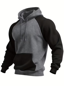 Sudadera de Cuello Redondo para Hombre de Alta Calidad, Mezcla de Tejido de Punto, Manga Larga, Corte Regular, Cómoda, para Primavera/Otoño - Product Image 3