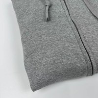 Vente en gros de sweats à capuche zippés doublés satin, marque privée, unisexe, en molleton velours épais gris, avec capuche en soie personnalisée, fabricant