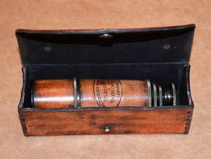 Calvin กล้องส่องทางไกลโบราณสำหรับงานฝีมือ, กล้องส่องทางไกลทำจากทองเหลือง & หนังเคลือบนิ่มมาพร้อมกล่องหนังของขวัญ - Product Image 4