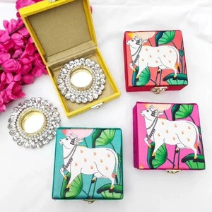 Caja al por mayor con portavelas, regalo de ocasión de festival de boda, recuerdo de devolución de Diwali Ganpati, regalo de inauguración de la casa para invitados - Product Image 2