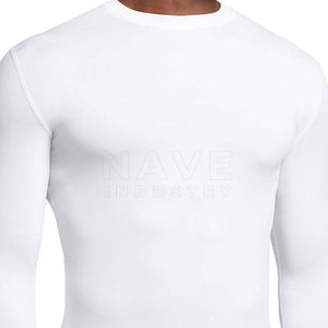 เสื้อคอมเพรสชั่นผู้ชาย น้ำหนักเบา ทรงเข้ารูป สีพื้น คุณภาพสูง สำหรับออกกำลังกาย - Product Image 5
